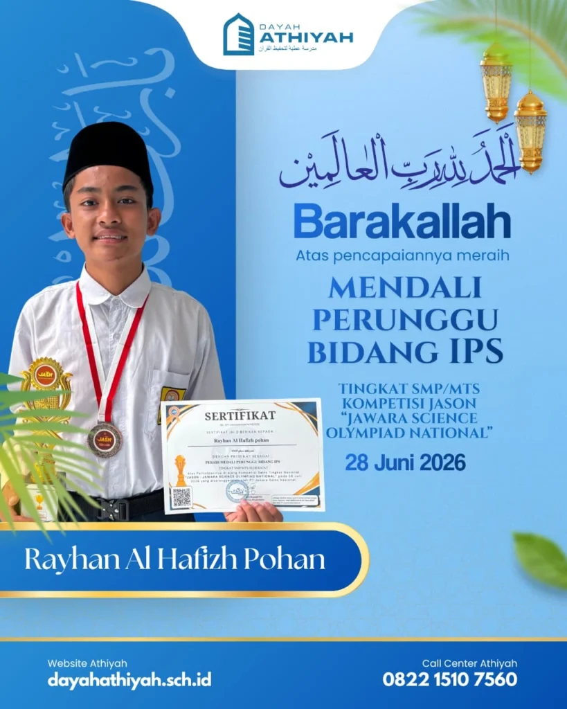 Rayhan Al Hafizh Pohan - Meendali Perunggu Bidang IPS