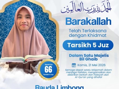 Santri Tarsih 5 Juz (Rauda Limbong)